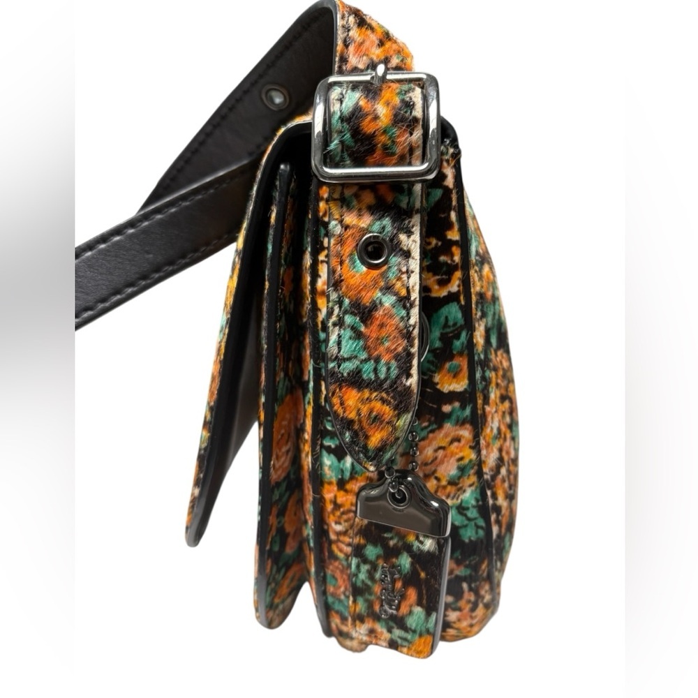 Coach 1941 Saddle 23 Printed Haircalf Crossbody Limited Edition Floral Unicorn - Picture 6 of 17